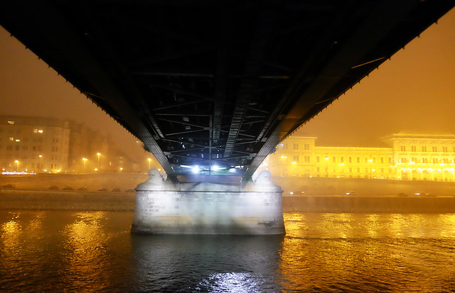 Under the Bridge in Budapest, Hungary