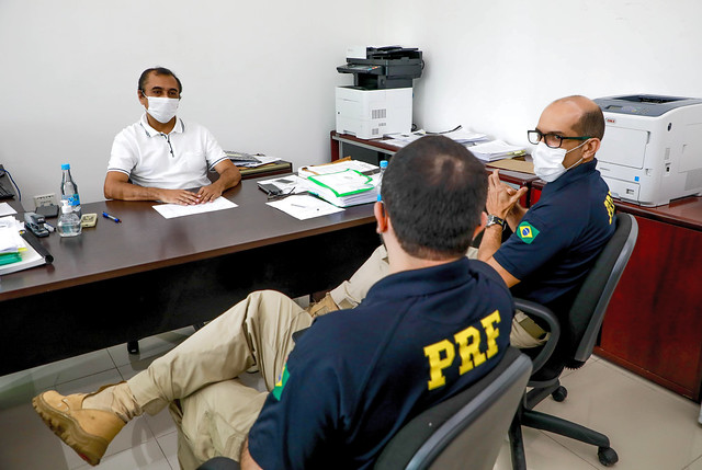 23.03.21 - IMMU recebe visita de cortesia do superintendente da Polícia Rodoviária no Amazonas