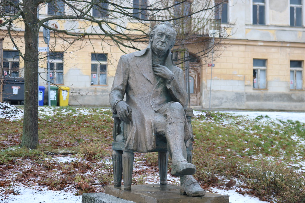 socha J. W. Goethe v Mariánských Lázních
