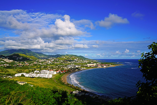 Amazing view of Frigate Bay from Timothy Hill, St Kitts