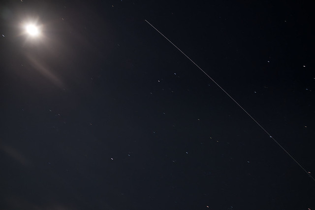 ISS, Moon and Mars in one picture.