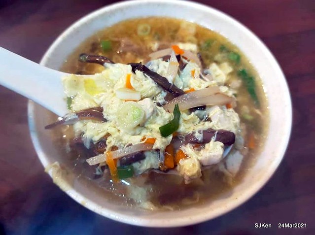 Fried noodle & Hot sour soup , 「牛味炸醬麵酸辣湯與小菜」， Taipei, Taiwan, SJKen, Mar 24,2021.