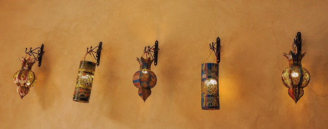 Verlichting, lights, cafe Marokko