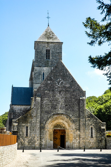 L’église romane Notre-Dame, avenue Nungesser et Coli, Étretat, Normandie France