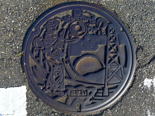 Izumozaki Nigata. manhole cover （新潟県出雲崎町のマンホール）