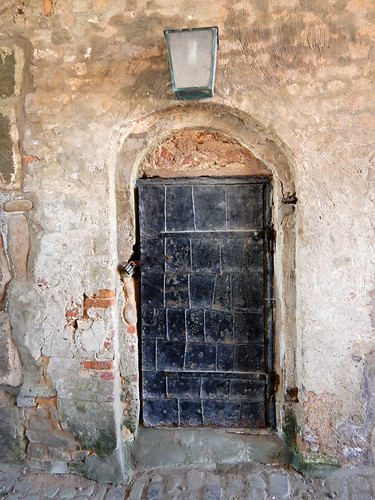 metal door in Varberg Fortress, Sweden