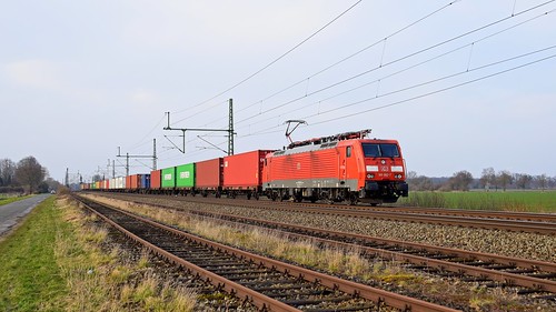 eisenbahn kbs385 rollbahn diepholz baureihe189 db189 db189060 containerzüge