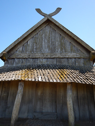 Viking longhouse in Trelleborg, Denmark