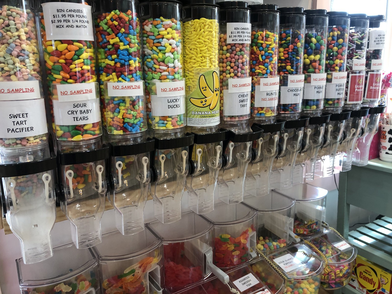 Barefoot landing - wee r sweets, spices, fudge, olives. Pepper palace