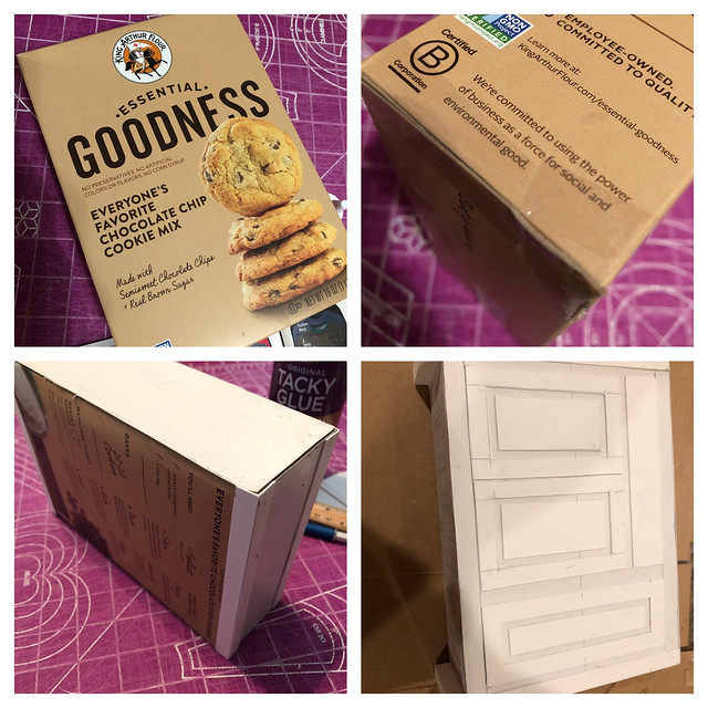 1. Cookies box to cabinet