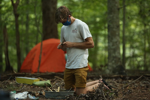 Camping in the College Woods through TAP, the Tribe Adventure Program.