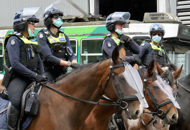 Melbourne mounted police