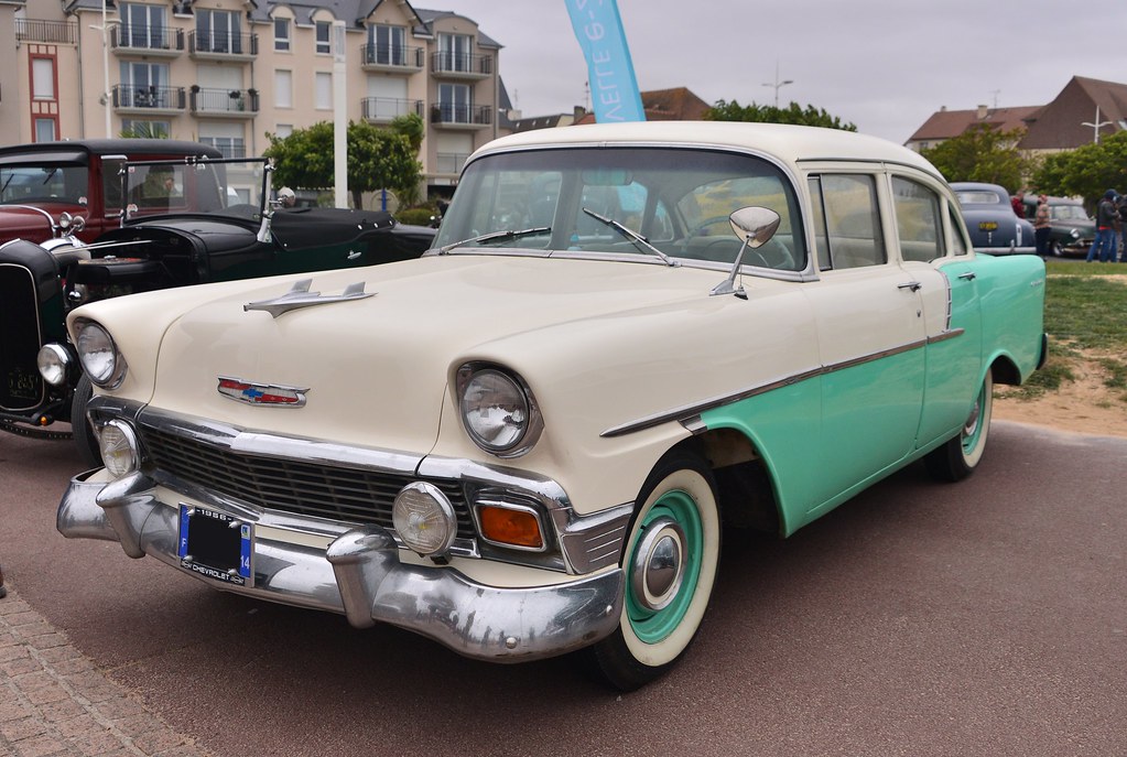 1956 Chevrolet One Fifty 4-door sedan, Ouistreham Normandy …