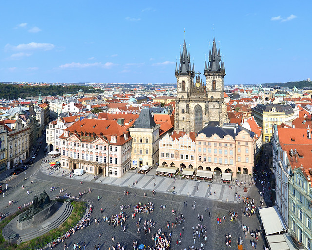 Vistas desde la Torre del Ayuntamiento de Praga