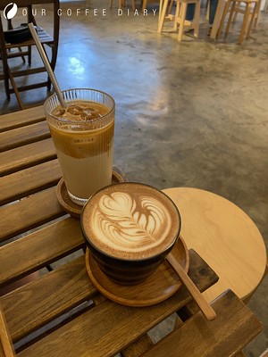Mocha & cold cafe latte