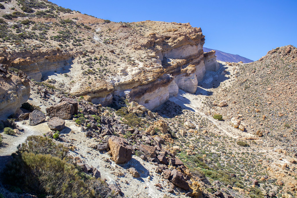 Piedra pómez en el parque nacional del Teide
