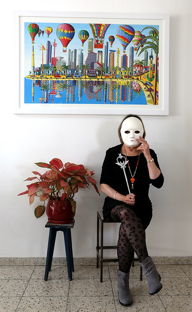 הדפס של ציורי תל אביב סמדר שרת היוצרת האמנית הישראלית רפי פרץ הדפסים ציור נאיבי ציורים
