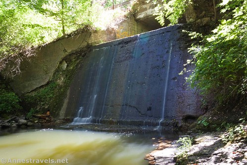 The waterfall on Second Creek near Sodus Bay, New York