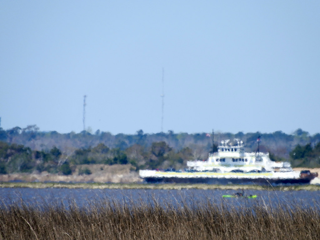 Fort Fisher Ferry from a distance. Photo by howderfamily.com