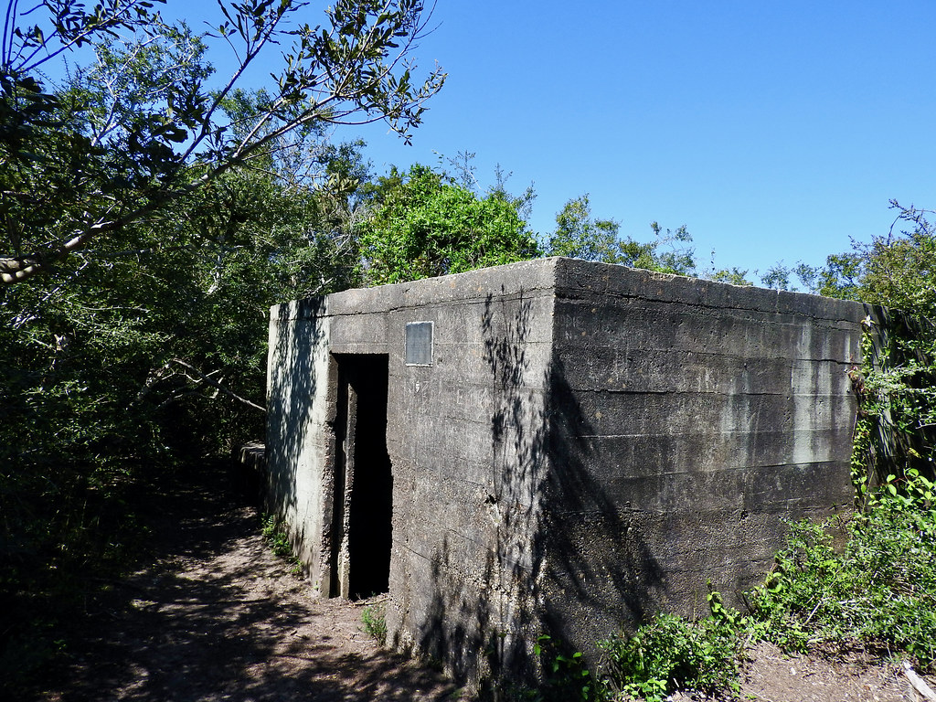 A World War II bunker along the Basin Trail at Fort Fisher State Historic Site; Kure Beach, North Carolina. Photo by howderfamily.com