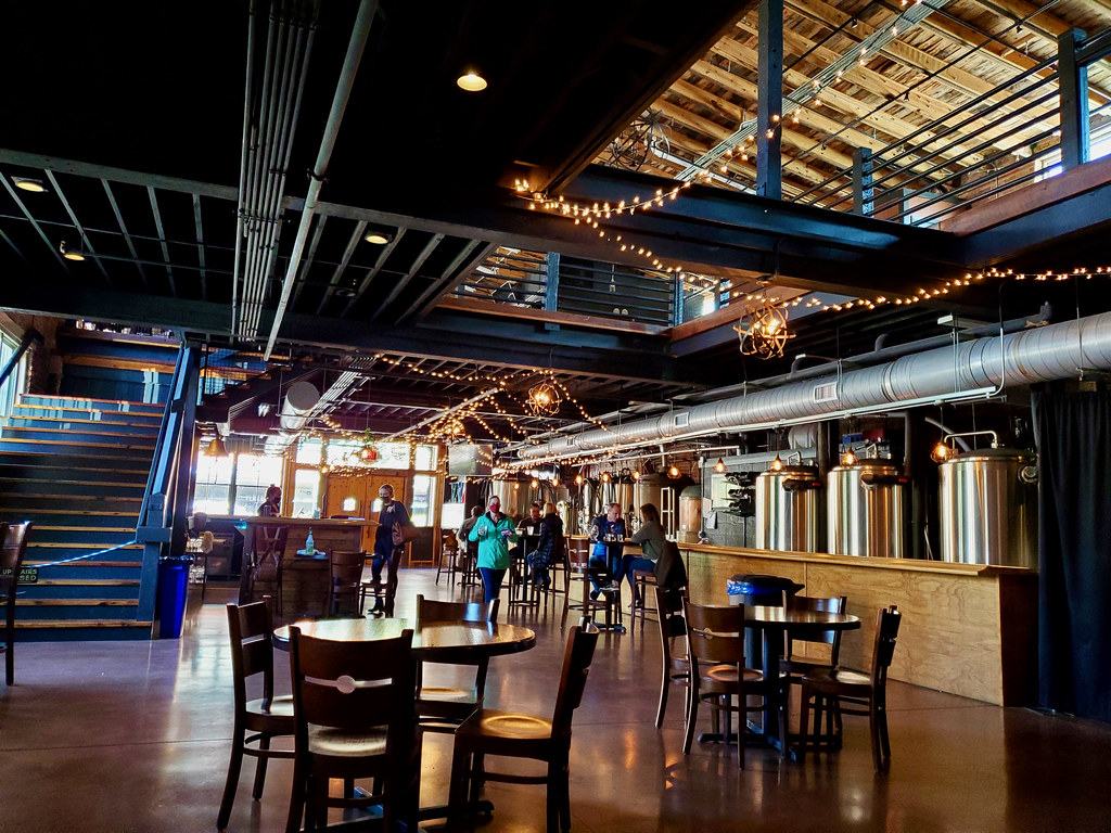 Ironclad Brewery interior, in Wilmington, North Carolina. Photo by howderfamily.com