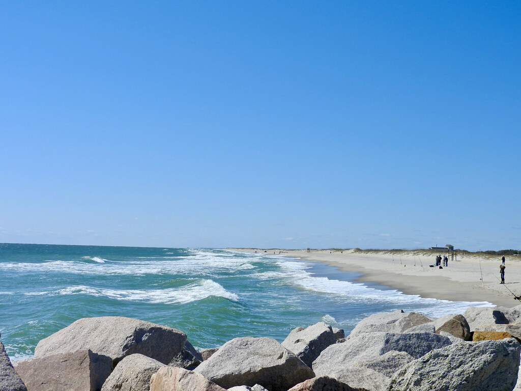The beach at Fort Fisher State Historic Site in Kure Beach, North Carolina. Photo by howderfamily.com