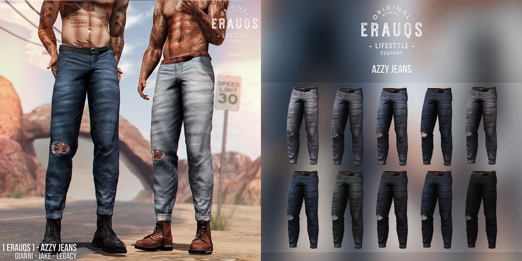 [ ERAUQS ] - Azzy Jeans at TMD | Azzy Jeans is original mesh… | Flickr