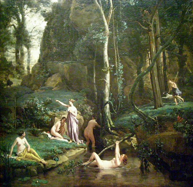 Camille Corot, Diana and Actaeon (Diana Surprised in Her Bath), 1836