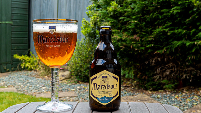 Afternoon Tipple -  Glass of Belgium Triple ( Maredsous Triple Abbey Ale - 10%) (Olympus OM-D EM1.3 & M.Zuiko 12-45mm f4 Pro Zoom) (1 of 1)