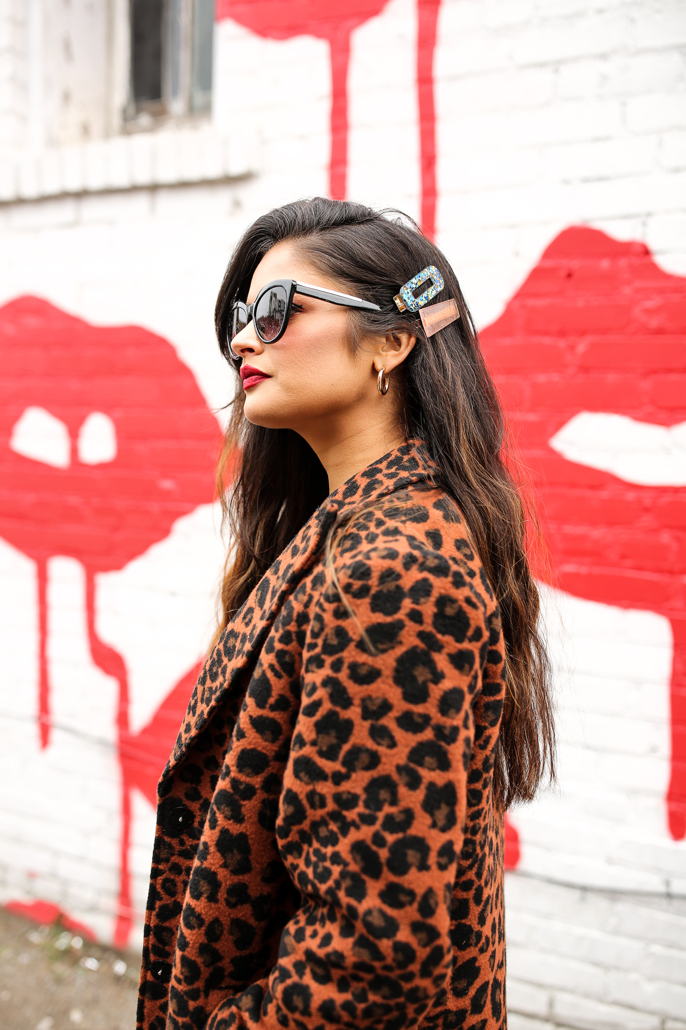Priya the Blog, Nashville style blog, Nashville styler blogger, Nashville fashion blog, Nashville fashion blogger, how to wear a leopard coat, vintage graphic t-shirt, how to style a vintage graphic t-shirt, Stan Smith trainers, winter outfit, Stila Stay All Day Liquid Lipstick in Beso, Winter outfit with leopard print coat, Spanx faux leather leggings
