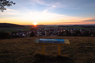 Sonnenuntergang über Gosheim