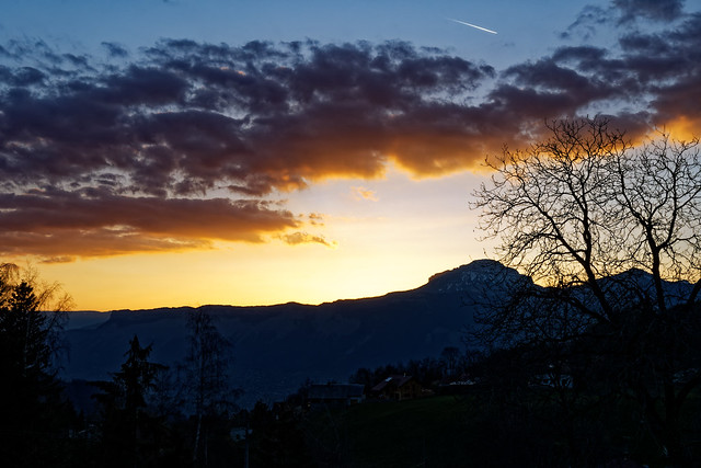 Sunset on Chartreuse mountain range - French Alps