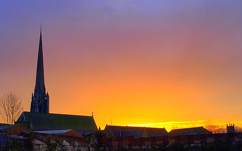 sunset rooftops dusk redsky sky firey spire church building red colors colour colourful beauty preston lancashire lancs northern north nature weather scene buy sell sale bought item stock image location ilobsterit instagram igers flickr good nice like great day today photos photographer season outside northwest scenery