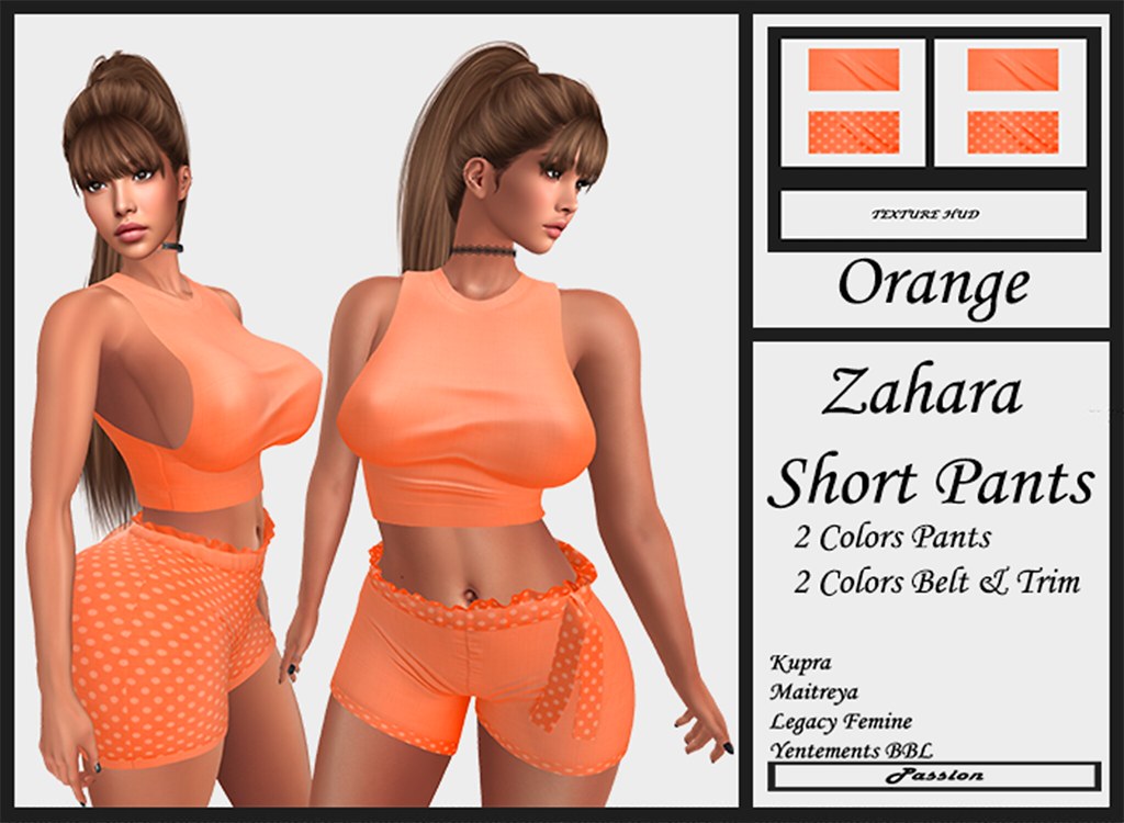 Passion-Zahara-Short-Pants-Orange