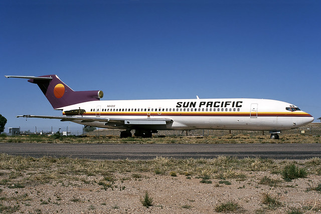 N64319 Sun Pacific International Boeing 727-231 at Tucson International Airport on 30 March 2001
