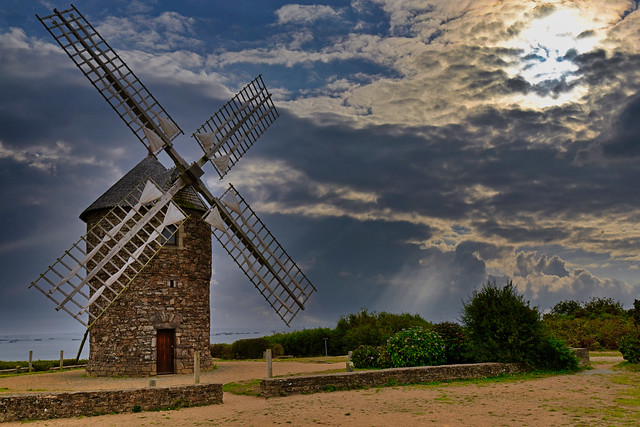France - Bretagne - moulin à vent de Craca