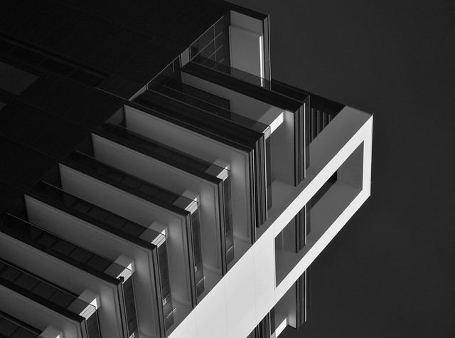 Newly renovated high rise condo building, Houston (infrared)