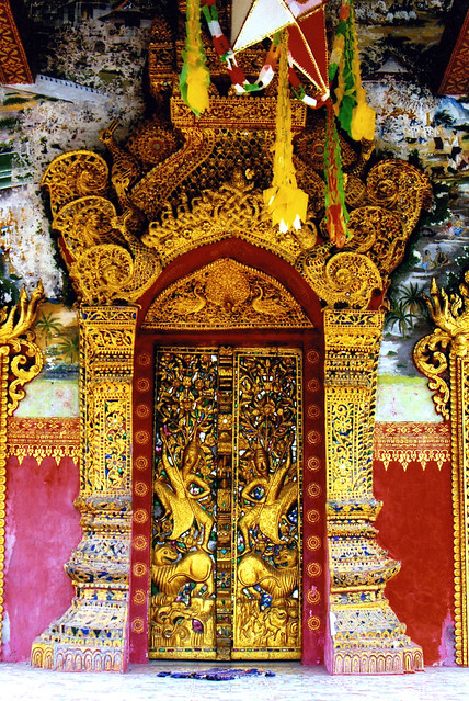 Laotian Temple Door