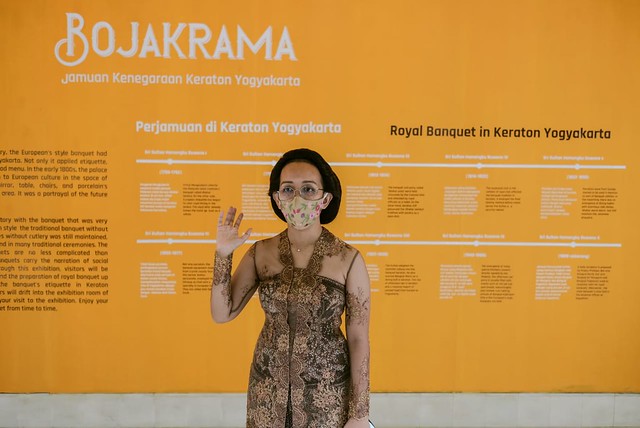 GKR Bendara dalam jumpa pers Pameran BOJAKRAMA: Jamuan Kenegaraan Keraton Yogyakarta