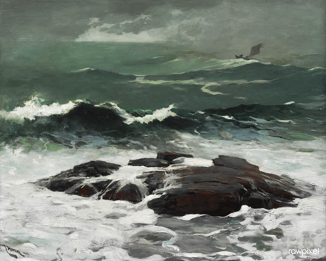 Summer Squall (1904) by Winslow Homer. Original from The Clark Art Institute. Digitally enhanced by rawpixel.