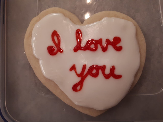 I Love You Sugar Cookie (Vegan)
