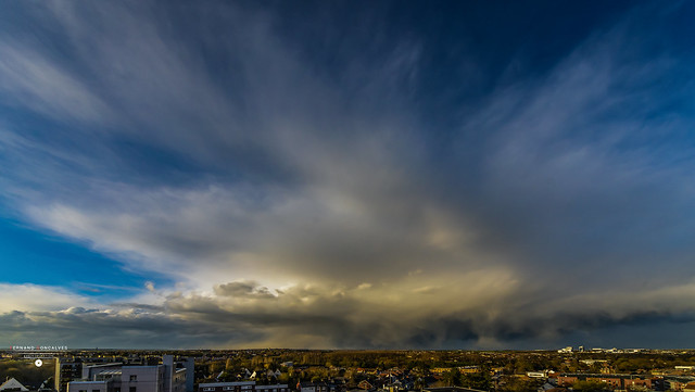 Violent Shower of sleet yesterday around Arras which makes the Sky Magnificent