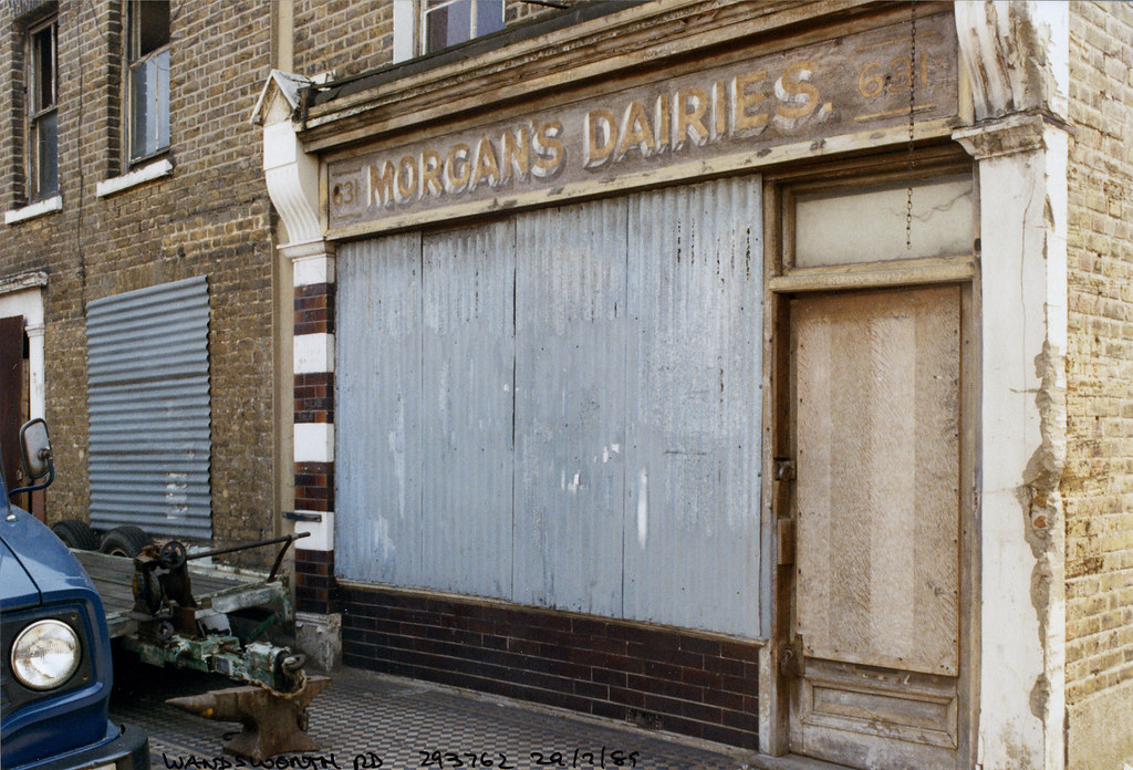 Morgan's Dairies, 631, Wandsworth Rd, Clapham, Lambeth, 1989,