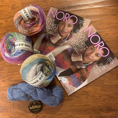 Noro Enka is a new yarn in the shop, along with Sonata and Noro Knitting Magazine 18.