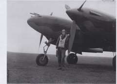 Crago with P-38 via Mike Herring