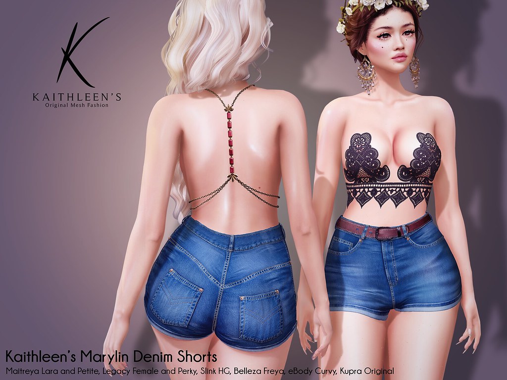 Kaithleen’s Marylin Denim Shorts Poster web