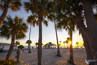 Sunset time on Sunset beach, Florida