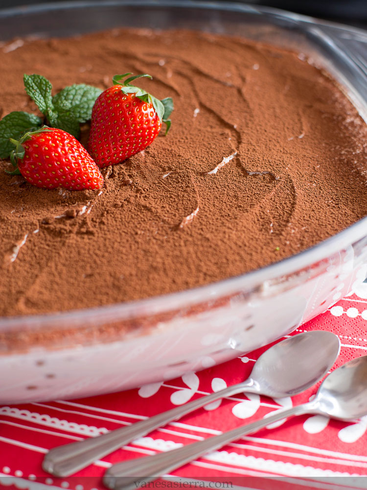 Postre de café y galletas