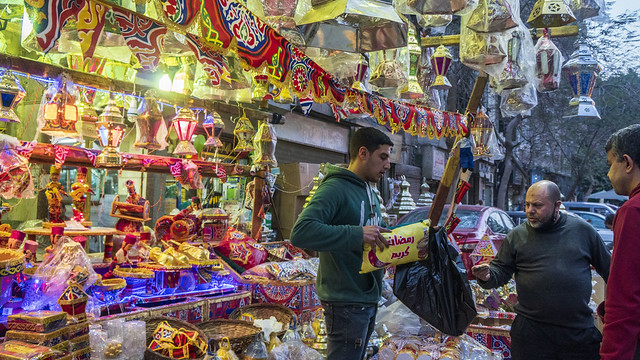 Ramadan lanterns and supplies markets of Cairo