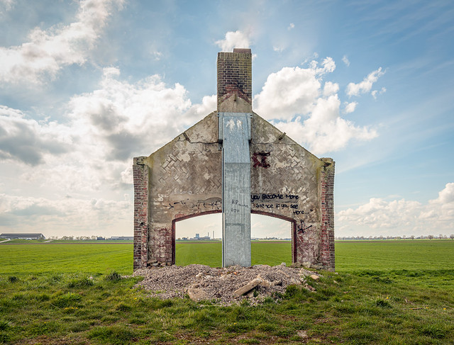 Remains of the Overdiep pumping station, Waspik, North Brabant, Netherlands